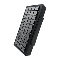 Teclado POS Mini KB40MS de Alta Calidad, Totalmente Programable, Puerto USB con Lector de Tarjetas MSR LIF para Sistemas POS