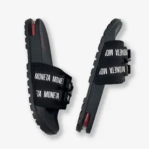 Zapatillas de playa personalizadas, sandalias de goma elegantes, Ayakkabi Terlik Pantofole Spugna Bungbed con tobogán Kanye West