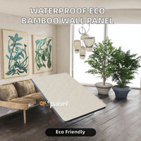 Panel Dinding Dekoratif 3D Ramah Lingkungan dari Arang Bambu Premium Tahan Air dan Tahan Api dengan Kepadatan Tinggi untuk Kamar Tidur, Tangga, dan Gym
