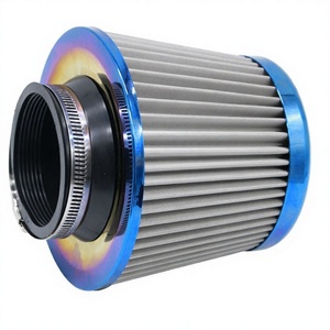 Filtro de Aire Universal de Alto Flujo de 76mm para Coche, Elemento de Admisión de Acero Inoxidable para Modificación de Automóviles - Product Image 2