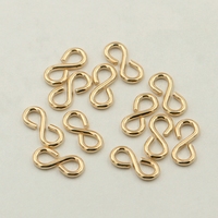 Anneau de fixation pour bijoux Permanet, en or 14K, pour bracelet et collier, fermoir infini inaltérable