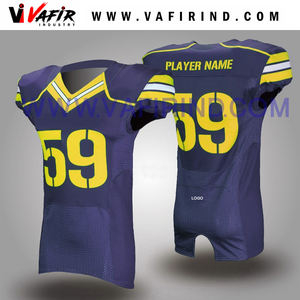 Camiseta de fútbol americano juvenil sublimada personalizada, conjunto transpirable de talla grande, uniforme personalizable - Product Image 4