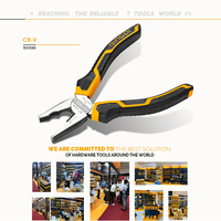 Ensemble de 3 pinces en acier CR-V, pinces à bec long de 6 pouces, pinces coupantes diagonales avec poignée TPR, kit d'outils à main - Électricien et bricolage