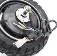 Roue de scooter électrique avec moteur de moyeu avant/arrière, batterie au lithium en aluminium 48V 800W, 10 pouces 10x2.75-6.5, roulement à billes SmartGyro