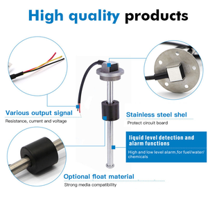 Dizel alkol içme suyu bira için 200mm -2000mm 4-20mA/direnç/gerilim çıkışı yüksek düşük seviye Alarm yakıt seviyesi sensörü - Product Image 4