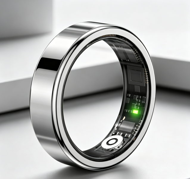 2026 OEM 8.0mm Thin Smart Ring IP68 Waterproof Blood Pressure HRV Sleep Monitor Fitness Tracker Health Smart Ring for Women Men