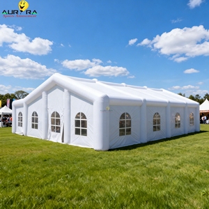 <span class=keywords><strong>Location</strong></span> de tente de boîte de nuit gonflable en forme d'igloo, design modulaire style arbre à bulles, installation extérieure - Product Image 1