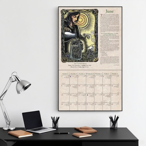 2026 Kreativer Personalisierter Hexenkalender Grenzüberschreitender Wandkalender 12-Monats-Planer Gotischer Griechischer Mythologie-Kalender - Product Image 3