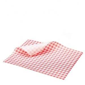 Custom logo printed food grade wax paper glassine oil greaseproof food wrapping paper