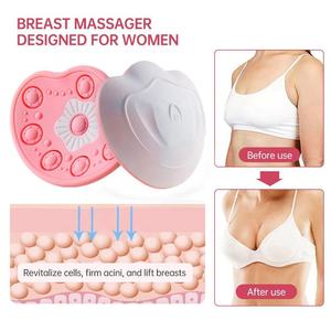 Women's Care Device Rechargeable Heating <b>Vibration</b> Massager with Red Blue LED Light - Product Image 3