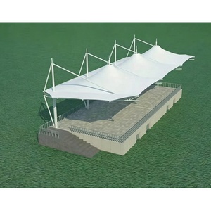 Structure de toit en membrane, matériaux de membrane ignifuges pour gradins de stades de football, terrains de basketball et tribunes sportives - Product Image 1