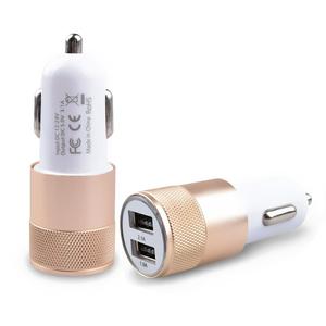 <span class=keywords><strong>Best</strong></span> Verkopende Aluminium Legering Usb Autolader Adapter 5V 2A Draagbare <span class=keywords><strong>Dual</strong></span> Usb Auto Oplader Voor Mobiele Telefoon