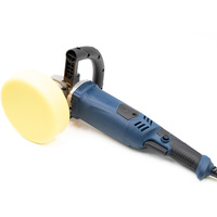 Polisseuse de voiture portable haute efficacité 1200W 7 pouces avec poignée longue, contrôle de vitesse, design ergonomique, tampon de polissage rouge/bleu