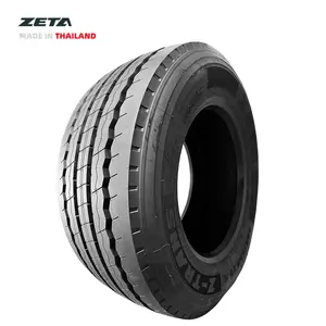 Pneus de camion thaïlandais 385 55r19.5 385 65 22.5 385 55 22.5 pneus de remorque marque ZETA 7 ans d'assurance qualité DOT ECE r54 r117