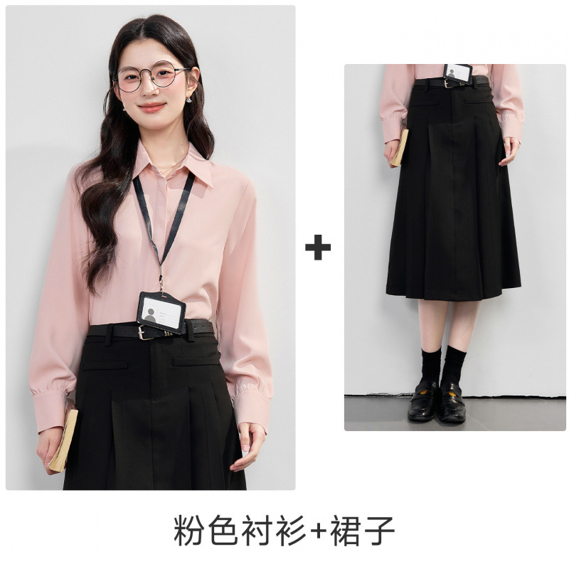 pink shirt dress