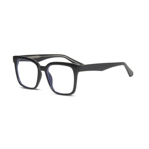 2025 nuevas monturas de gafas cuadradas <span class=keywords><strong>Retro</strong></span> de moda TR90 CP núcleo de Metal Anti luz azul montura de gafas ópticas - Product Image 5