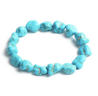 Offre Spéciale Turquoise Perlé Bracelet Tortue Crâne Croix Irrégulière Mode Élastique Hommes Bijoux Bracelet