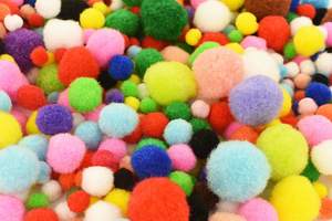 2025 Offre Spéciale 4cm 3cm feu Pom enfants Cheer Animal rose Mini boule en peluche néon événement et fête fournitures usine en gros - Product Image 3