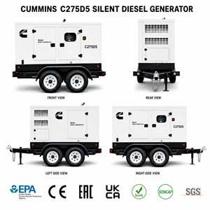 เครื่องกำเนิดไฟฟ้าดีเซลแบบเปิดโครงสร้างเงียบพิเศษ Cummins Perkins สำหรับ Sdec Steyr Deutz Kofo Aoling Weichai ขนาด 20 กิโลวัตต์ ถึง 1000 กิโลวัตต์ พร้อมระบบสตาร์ทอัตโนมัติ ATS - Product Image 1