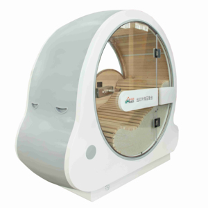ETL SAA CE Acrylic oxy buồng cabin 1-người hồng ngoại xa trong nhà phòng tắm hơi với thiết kế hiện đại làm bằng rắn hemlock gỗ - Product Image 2