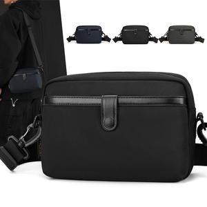 Sac bandoulière homme Wepower, petit, en nylon léger, style quotidien, noir, gris, bleu foncé, couleur unie, été 2025 - Product Image 4