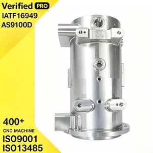 Boîtier cylindrique métallique sur mesure, pièce CNC de haute précision, boîtier à montage sur bride, enveloppe pour machines industrielles, boîtier en aluminium personnalisé - Product Image 1