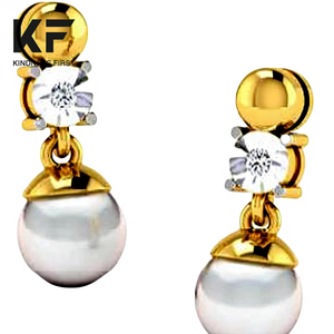 Boucles d'oreilles solitaires en moissanite naturelle, plaquées or, en argent sterling, pierre facettée, minimalistes, pour femmes - Product Image 1