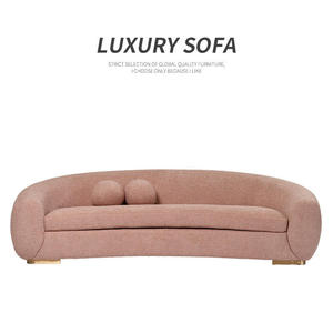 Sillón Individual de Tela Rosa Estilo Cremoso para Sala de Estar, Muebles para Niñas, Interior del Hogar, Villa, Loft, Apartamento, Sillas Minimalistas - Product Image 4