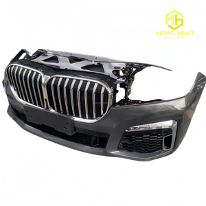 Pour <span class=keywords><strong>BMW</strong></span> <span class=keywords><strong>730i</strong></span> 760i G12 F02 : Pare-chocs complet avec calandre, ventilateur de radiateur, feux antibrouillard, phares LED, lèvre avant et composants avant - Product Image 5