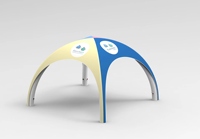 Chapiteau publicitaire dôme X tente avec lumière gonflable Gazebo avec logo personnalisé événement exposition sport extérieur