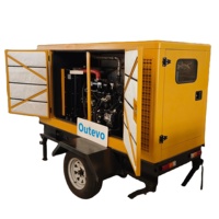 Groupe électrogène diesel portable intelligent 100kVA 200kVA 300kVA sur remorque