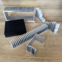 Dissipateur thermique en aluminium extrudé, dissipateur thermique en alliage d'aluminium, dissipateur thermique en aluminium anodisé extrudé CNC