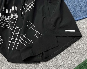 Nouvel ensemble <span class=keywords><strong>de</strong></span> course pour homme 2026, écologique, séchage rapide, respirant, avec t-shirt et short athlétique imprimé quadrillé pour l'entraînement en extérieur et la gym - Product Image 5