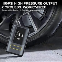 Gonfleurs de pneus de vélo rechargeables portables Mini compresseur d'air sans fil avec écran d'affichage numérique LCD