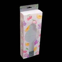 Boîte pliante transparente en PVC écologique imprimée sur mesure avec grande fenêtre, matériaux recyclés pour l'emballage de jouets et de cadeaux