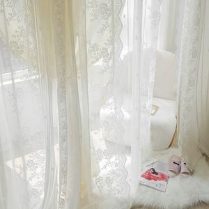 <span class=keywords><strong>Rideaux</strong></span> à œillets plissés modernes blancs en gros, à <span class=keywords><strong>double</strong></span> rangée, en jacquard, en dentelle, 100% polyester, toutes saisons - Product Image 2