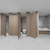 Panneau en nid d'abeille en aluminium HPL (laminé haute pression) pour cloison de toilettes, cabine de toilettes imperméable