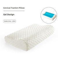 Modernes Festes Gel-Memory-Foam Nackenstützkissen mit Wellenform Langsam Rückfedernd für Einzelpersonen Unisex Studenten