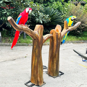 El <span class=keywords><strong>Parque</strong></span> Temático de <span class=keywords><strong>Loros</strong></span> Artificiales Presenta <span class=keywords><strong>Loros</strong></span> de Goma Electrónicos Artificiales Realistas - Product Image 4