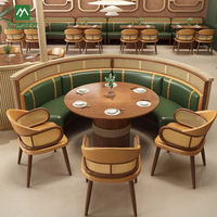 Meubles de Restaurant : Chaises en Rotin Personnalisables pour Restaurant Occidental et Salon de Thé, Ensemble Table et Chaises