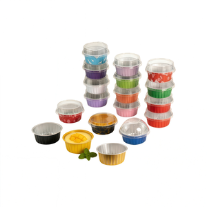Moule à pudding, à cupcakes, à crevettes et à œufs en aluminium de 125 ml, boîte en aluminium pour four, petit plat en aluminium, outils de pâtisserie - Product Image 2