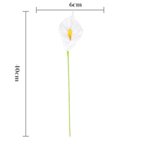 YOPIN-7736 tige torsadée fini Calla Lily fleurs nettoyeurs de tuyaux faits à la main Zantedeschia fleurs décoration de la maison