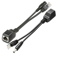 Répartiteur de câble passif PoE 12V Power Over Ethernet Répartiteur PoE et câble d'injecteur pour caméra IP