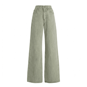 Jean en denim noir taille mi-haute coupe large en coton délavé style vintage déchiré décontracté pour l'automne – Fabriqué au Bangladesh - Product Image 4