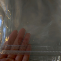 D1001A Emballage personnalisé recyclable transparent à fond carré pour couette, écran de sérigraphie, projecteur, montre connectée