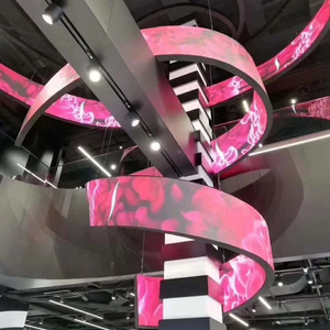 New P4 RGB linh hoạt <span class=keywords><strong>LED</strong></span> hiển thị Rèm 2.5 mét Pixel pitch với SDK & OEM hỗ trợ cho sử dụng ngoài trời trong trung tâm mua sắm cửa hàng bán lẻ - Product Image 4