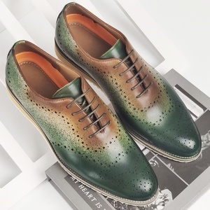 Zapatos de Negocios de Alta Gama para Hombre, Estilo Británico, Otoñales, para Oficina, con Cordones, Parte Superior de Cuero Genuino, Suela de Goma, Punta Moderna - Product Image 3