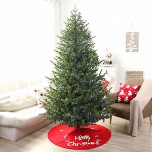 Yiwu Design High Quality Standing Christmas <b>Tree</b> PE&PET Green with <b>LED</b> Lights Foldable 210cm Indoor Use - Product Image 1