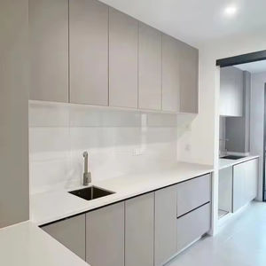 ชุดตู้เก็บของในห้องครัวทำจากไม้เชอร์รี่เนื้อแข็งเฟอร์นิเจอร์ภายในบ้านปรับแต่งได้สไตล์อเมริกาเหนือ - Product Image 1