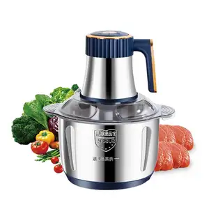 5L Multifunction Electric Food, Grinder SS Bowl Vegetable Cutter 800W Meat Chopper/
